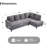 95" Upholstered L Shaped Sofa Modern Sectional-926521334
