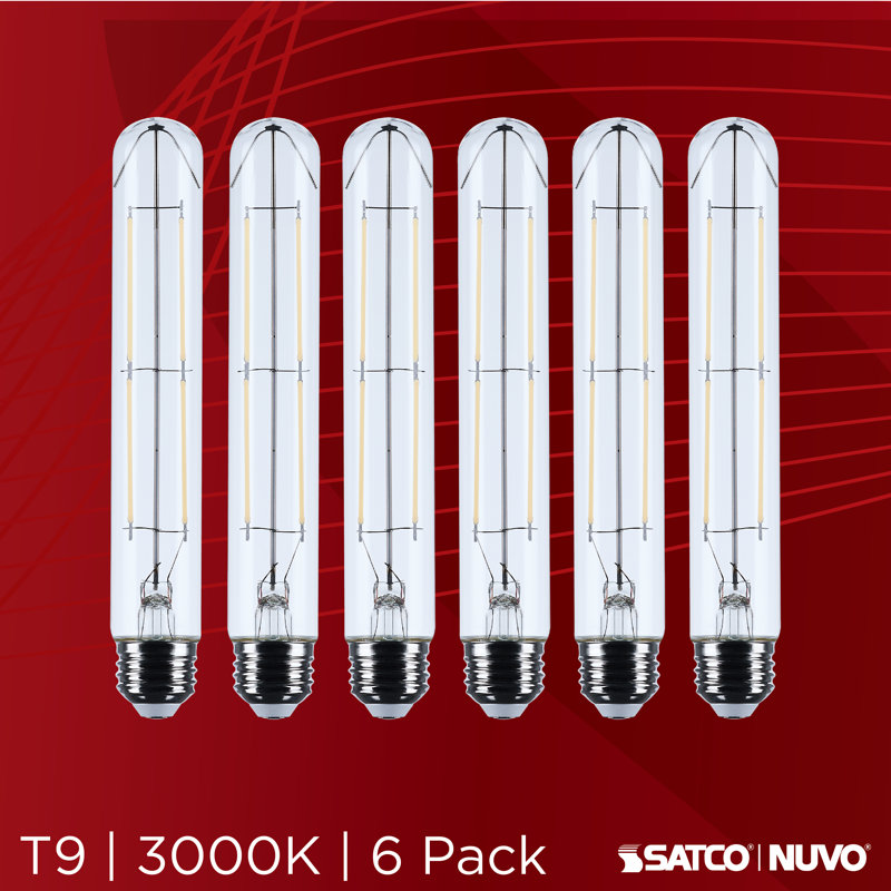 5 Watt T9 LED Medium Base Clear 3000K CCT 120 Volt, 3000 Kelvins, 500 Lumens, 5 W
