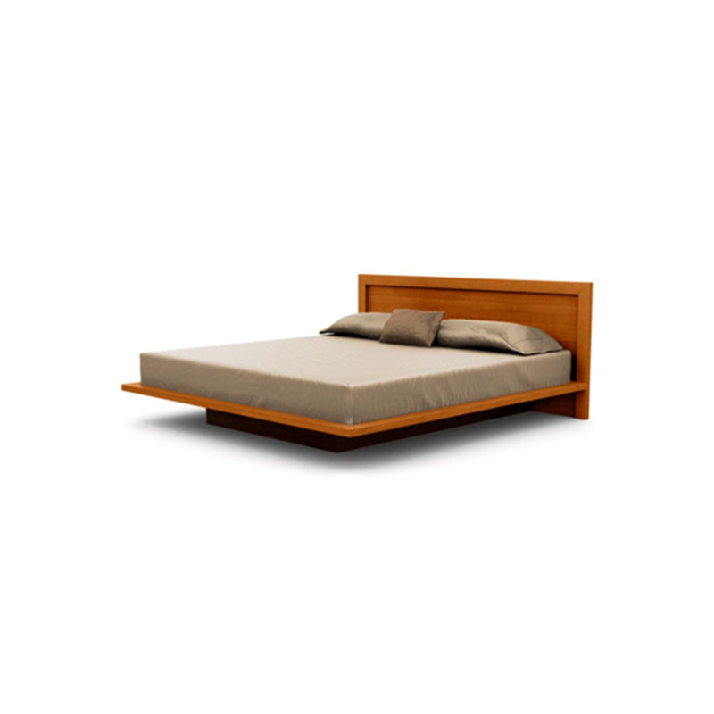 Moduluxe Solid Wood Platform Bed, King, Autumn Cherry, 29" H