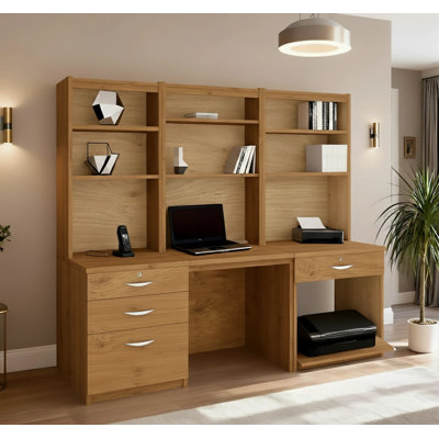 Brely 6 Piece Computer Desk Office Set