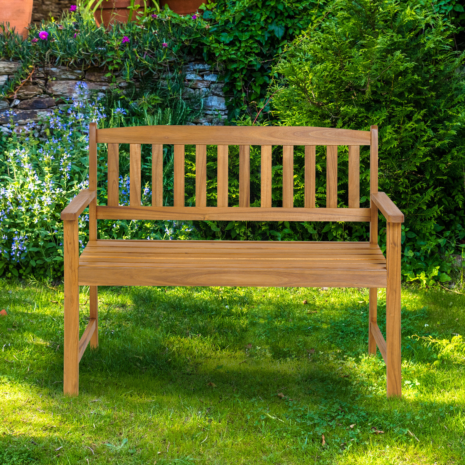 Winston Porter Bukhari Wooden Garden Bench Reviews Wayfair Winston Porter Bukhari Wooden Garden Bench Reviews Wayfair