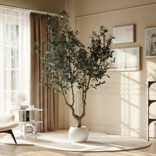 213.4cm Faux Olive Tree Tree