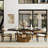  Modern Rectangular Sintered Stone Dining Table with Pedestal Base-666994731-666994732