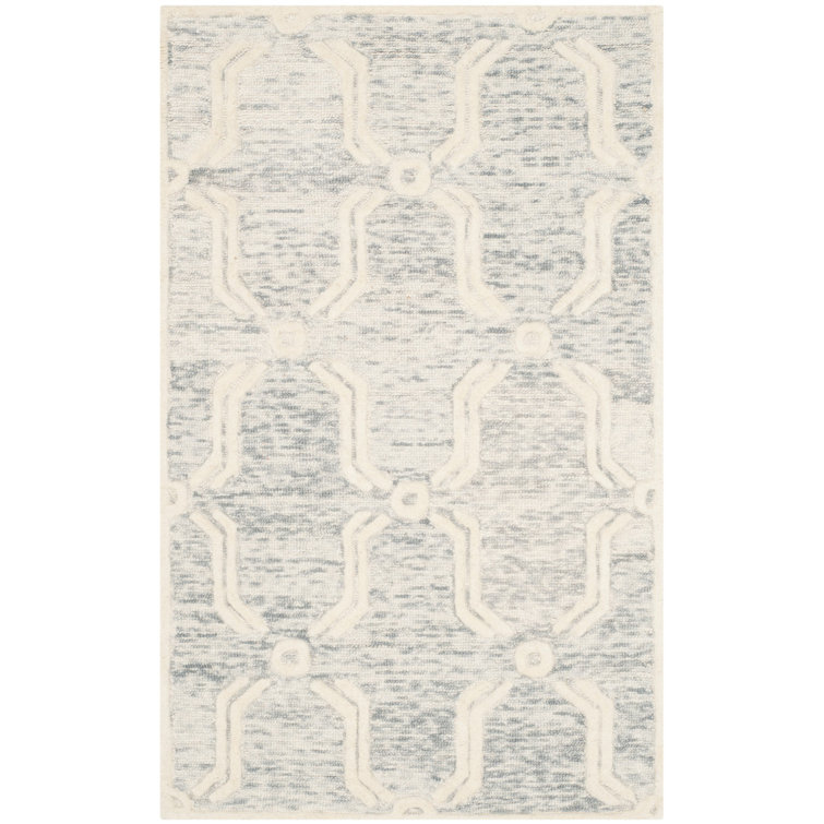 Hand Tufted Wool Geometric Rug