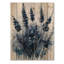 Fauvisme bleu lavande silencieux - décoration murale en bois de lavande - sur bois de pin naturel-1272423758