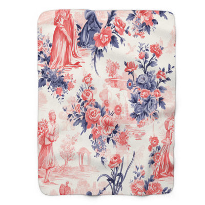 Vivid Toile - 1 Piece Premium Blanket