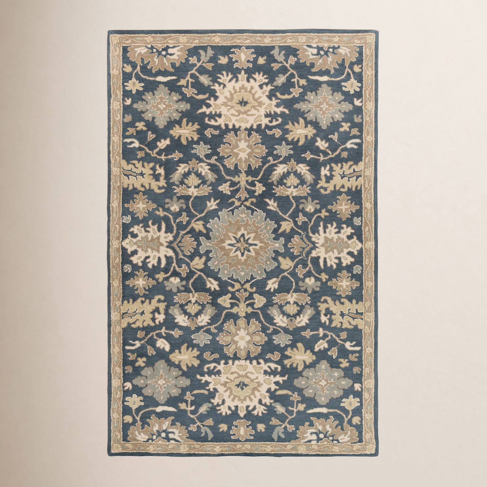Arden Hand-Tufted Wool Floral Rug, Rectangle 2' x 3'