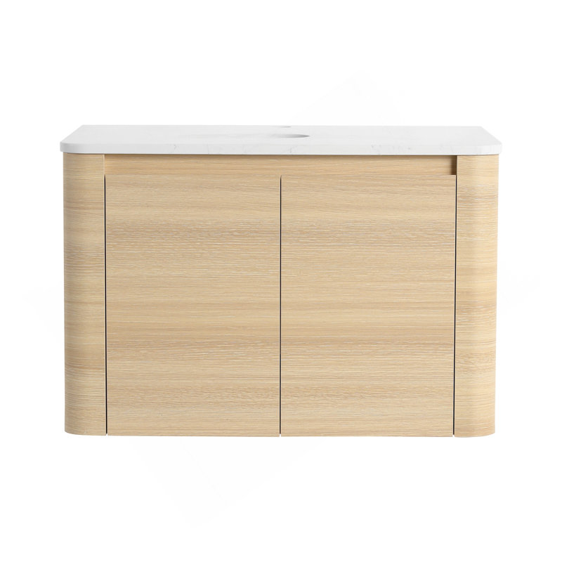 30'' Wall-Mounted Bathroom Vanity & 2-Soft-Close Door, , Plywood (Vanity Only, Excluding Sink)