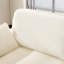 Canapé modulaire 2 places 69 po avec coussins en chenille de 22 po et 2 coussins décoratifs - Taille compacte pour appartement, salon, chambre à coucher (beige)