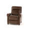 Fauteuil de massage inclinable et chauffant en cuir véritable Saturn