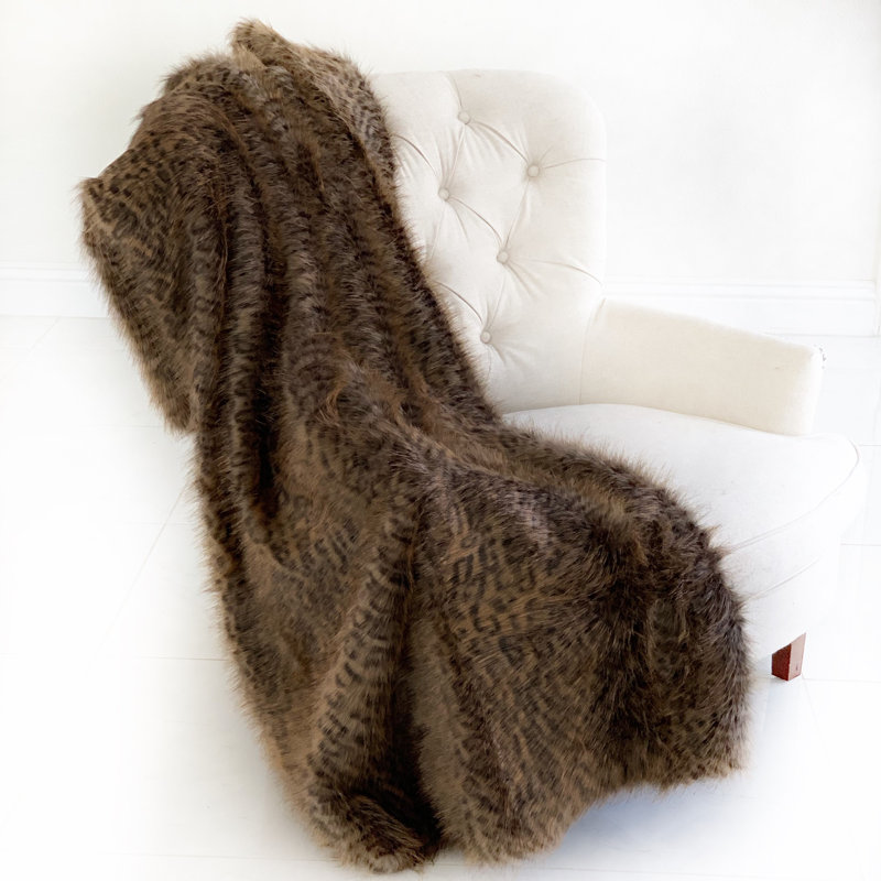 Knitted Throw Blanket, 90" W x 90" L, Blanket