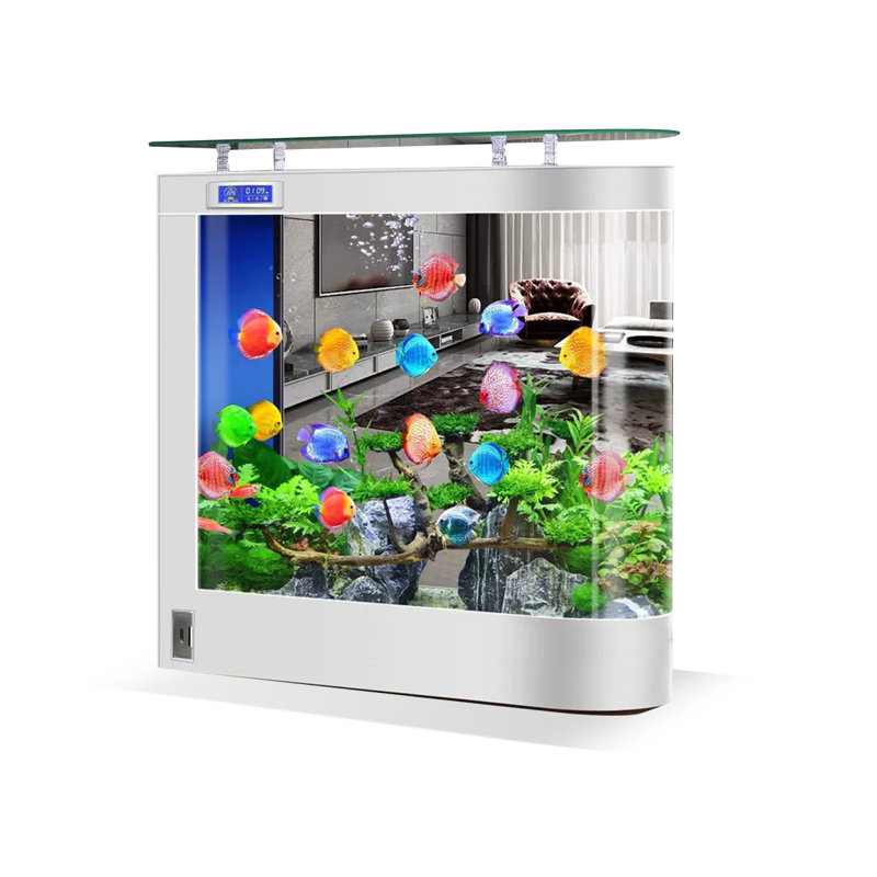Aquarium moderne 165-175 gallons en acrylique Eco, Blanc, 47.24