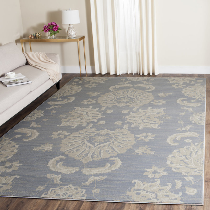 Adele Vintage Performance Floral Rug, Rectangle 9' x 12'
