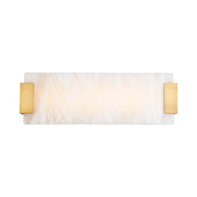 Quarry 1 - Light LED Vanity Light, Aged Brass