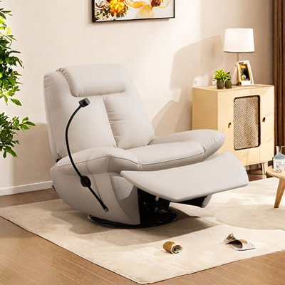 Single 360° Rotating Recliner with Phone Holder