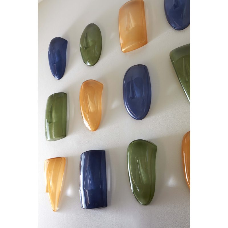Oval Cycladic Wall Art, Blue, Green