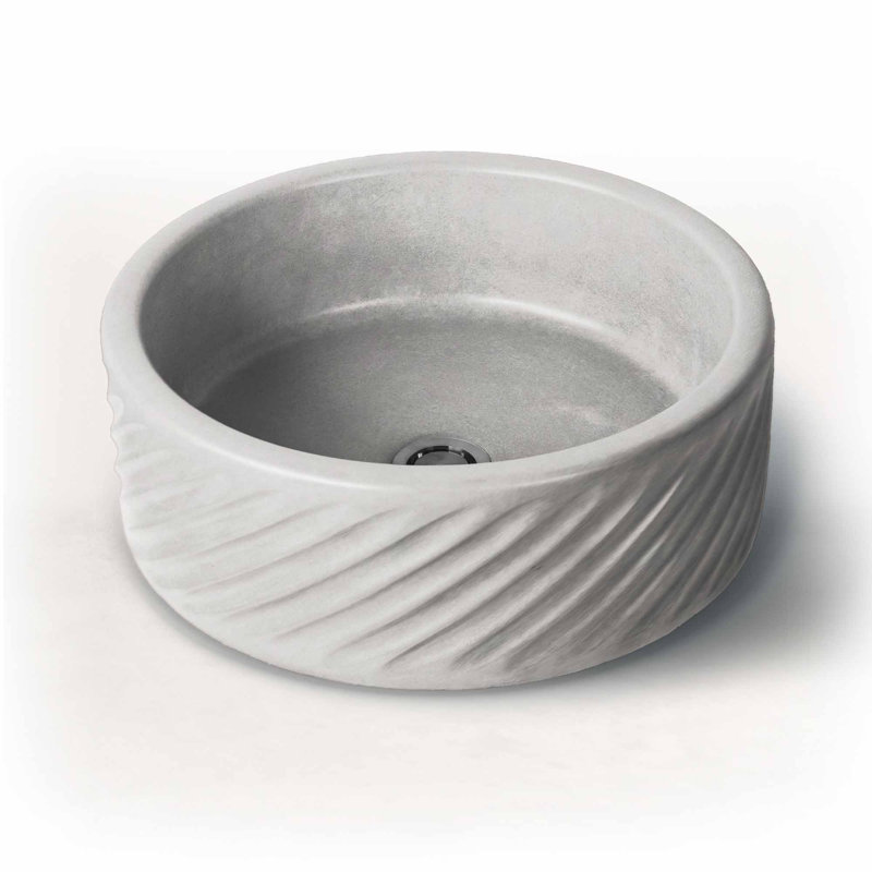 Newterra 14 in. L Bathroom Sink, Sand