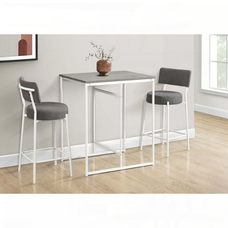 Table rectangulaire à hauteur de comptoir 32 po avec stratifié gris, Gris