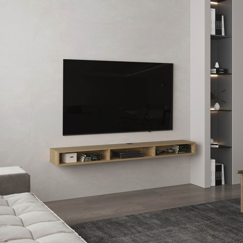 Northport Tv Stand, 3 Shelves, Natural Oak - Tv Stand