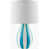 Bleu sarcelle / blanc