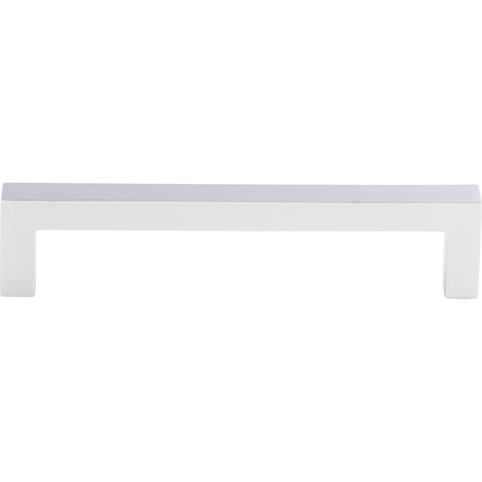Square Bar Cabinet Pull, Polished Chrome, 5 1/16" Center to Center