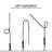Amlcar 72'' LED Swing Arm Floor Lamp with Outlet