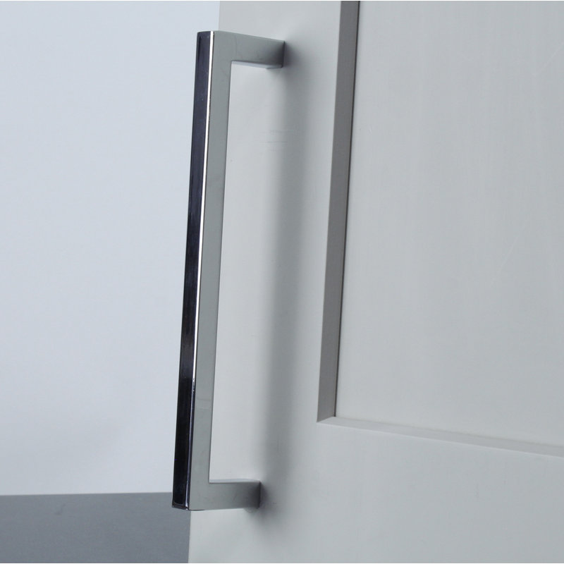 Poignée barre carrée 6 5/16" centré Kai, Chrome poli