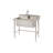 TRINITY EcoStorage 41.7 in. W x 24 in. D NSF Stainless Steel Utility Sink w/ Pull out Faucet