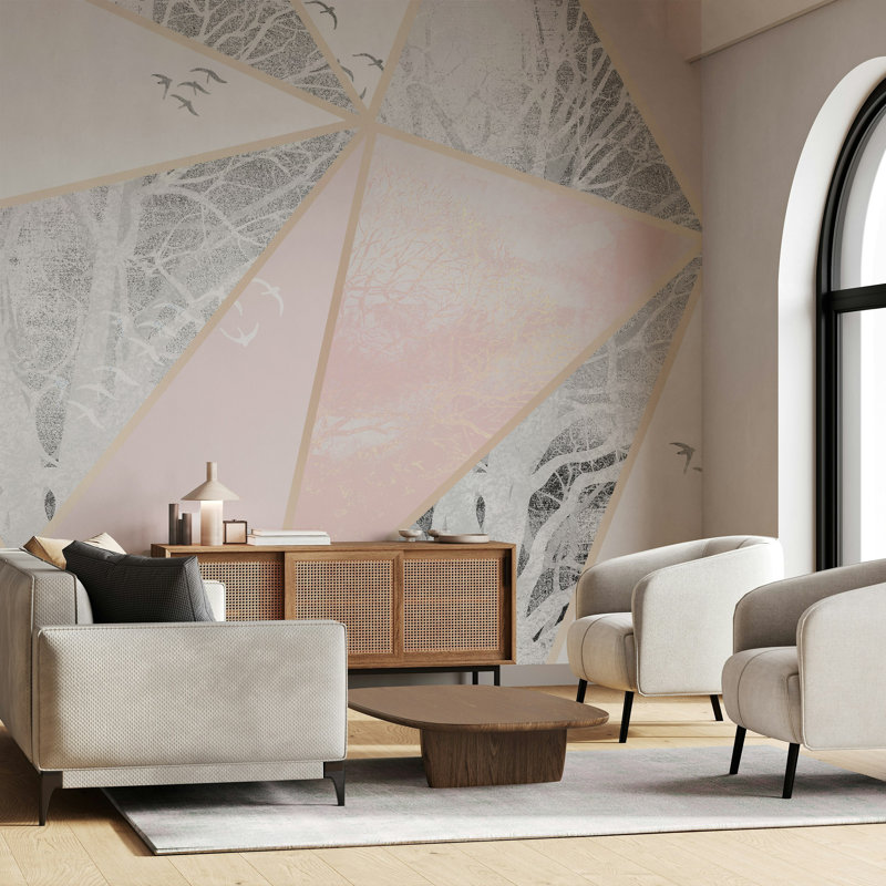 Geometric Shapes Wall Mural, 35" L x 55" W