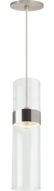Manette Medium Pendant, Satin Nickel