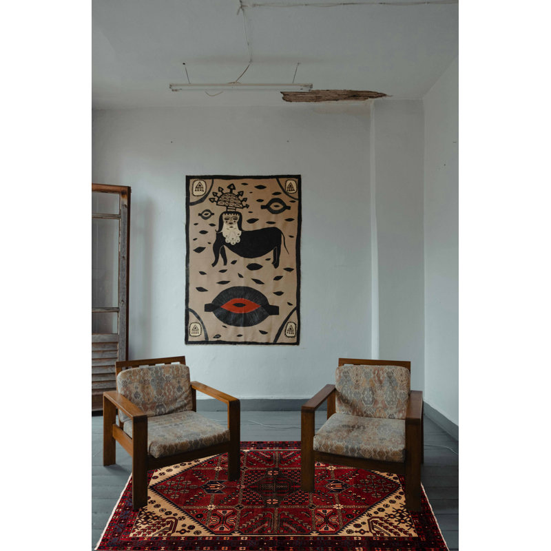 Tapis rouge Andelz 5 pi 3 po x 6 pi 9 po