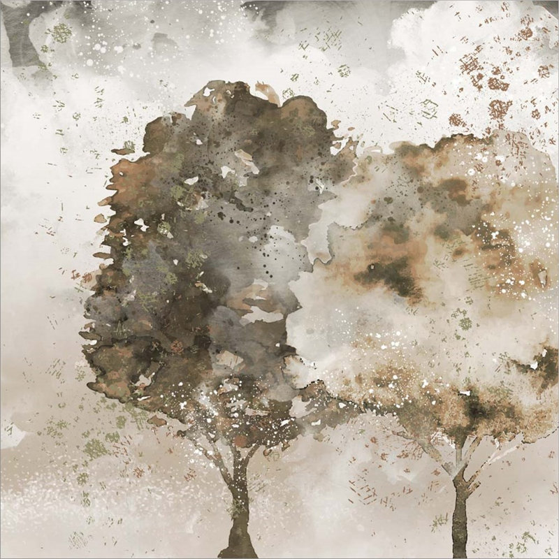Décoration murale deux arbres