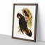 Yellow-Eared Black Cockatoos by Elizabeth Gould - Picture Frame Art Print-55641253-55641256