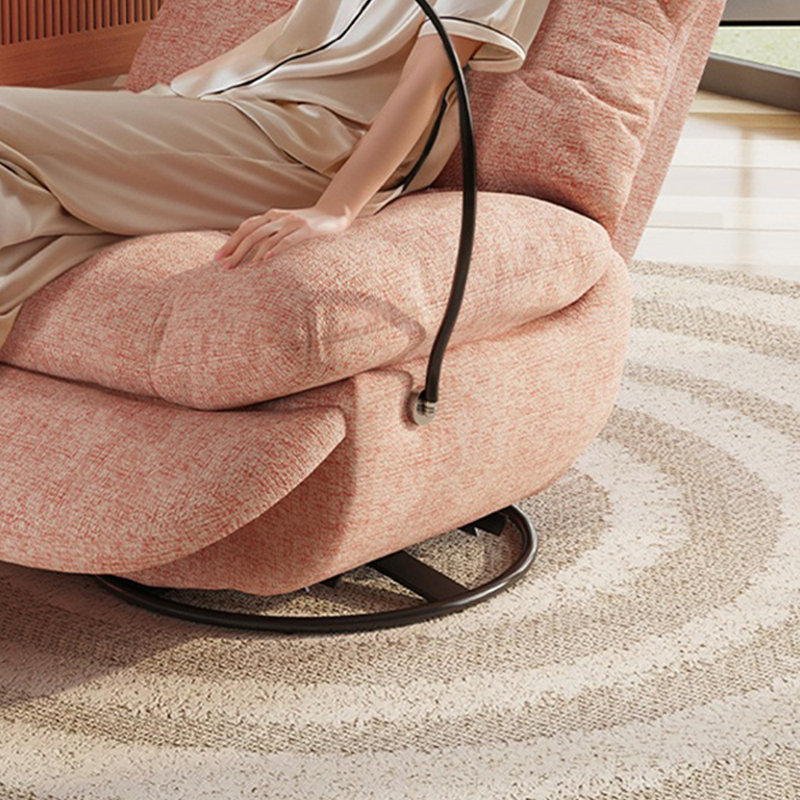 Comfortable and adjustable recliner chair, Orange Pink