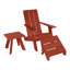 Chaise Adirondack en plastique avec table Byrnes-1719766161