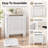 30.7" W MDF Radiator Cover Cabinet with Perforated Front Panel and Display Shelf-135402080