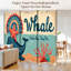 Cloison pliante 6 panneaux paravent Royal Water Whale Underwater