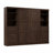 Arlex Storage Murphy Platform Space-Saving Wall Bed, 2 Shelving Units with Drawers-689216814-689216809