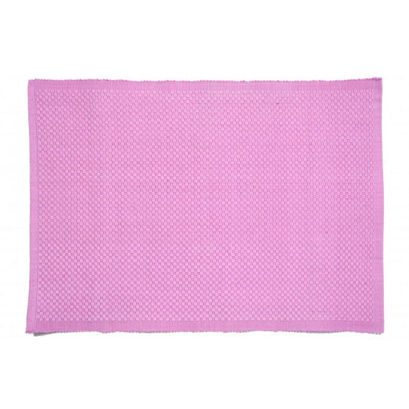 Ensemble de 4 napperons en coton Labrittany, Vieux rose