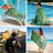 Tropical Leaves Beach Towel Green Personalized Microfiber Towel Swimming Pool Travel Accessories for Adults 31.5" x 63"
