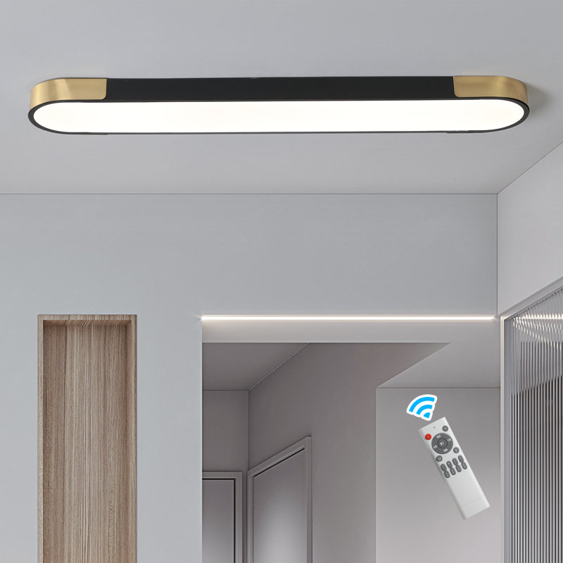 Masek 1 - Light 39.4" Rectangle LED Flush Mount, 1.9" H x 39.4" W x 6.7" D