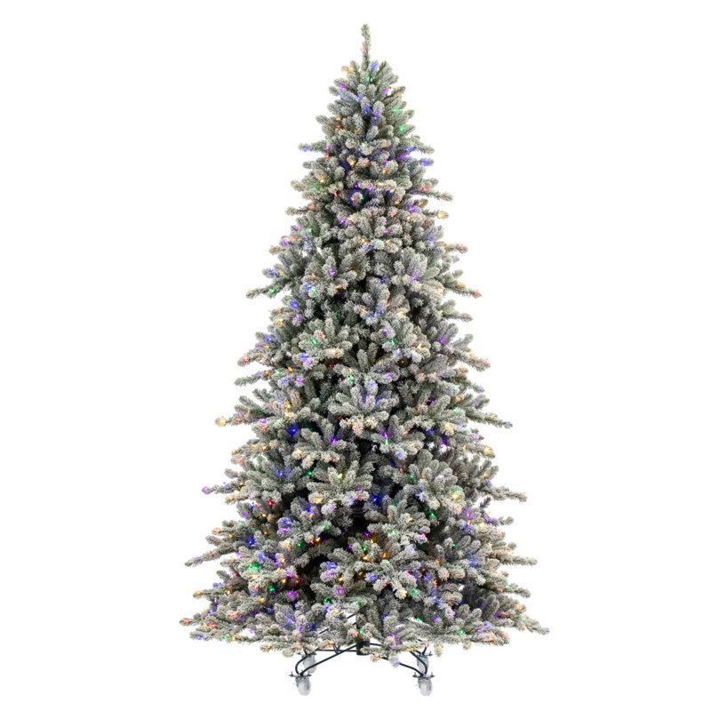 Bavarian 10' H Lighted Artificial Pine Christmas Tree