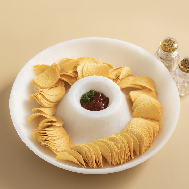 Resin Chip And Dip, White