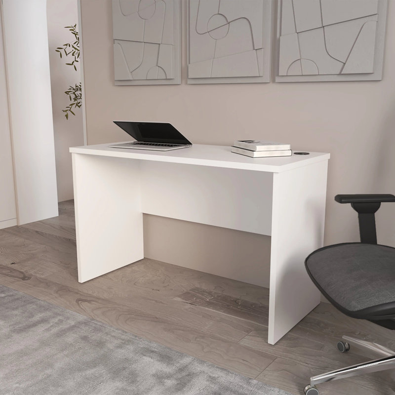Study Desk Modern Simple Computer & Laptop Table Dining Table For Bedroom, Living Room, Home And Office(Desk), White