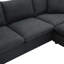 Ensemble de canapé modulaire en polyester avec 2 coussins gratuits et repose-pieds convertible, parfait pour le confort et la polyvalence de tout salon.