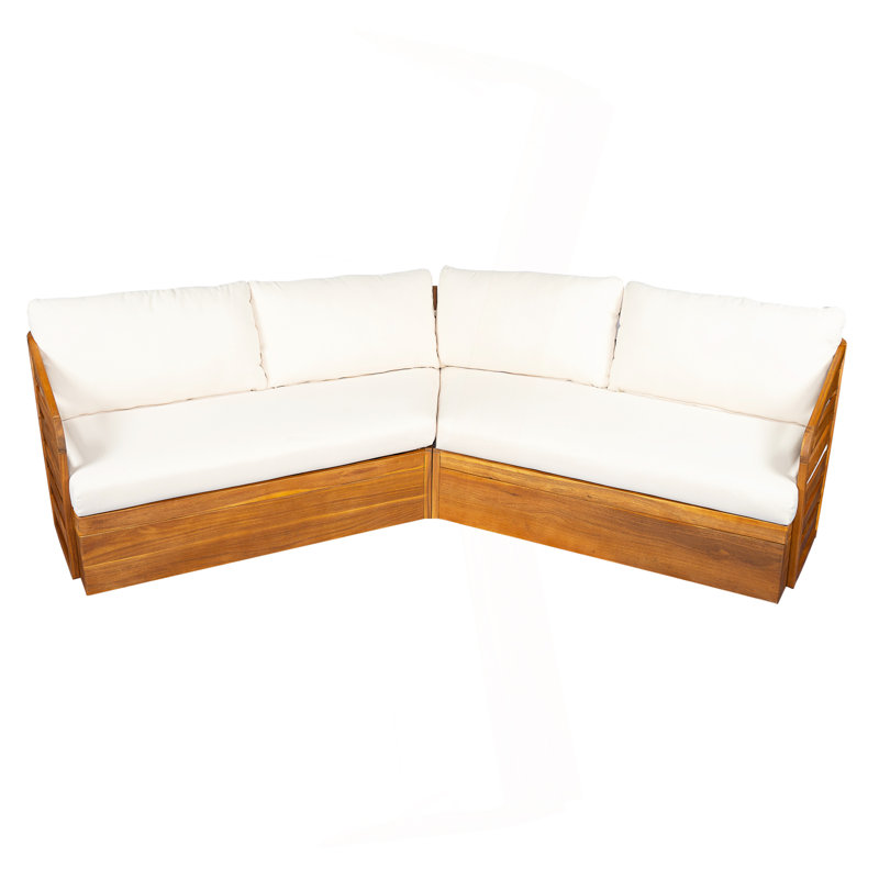 Ensemble de canapé Royal Acacia Patio V, beige