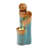 32" Ceramic Outdoor Water Fountain with LED Lights, Cascading Waterfall & 3-Tier Sphere in Teal and Copper Drip-Glaze Finish for Garden Patio Yard Porch Relaxation