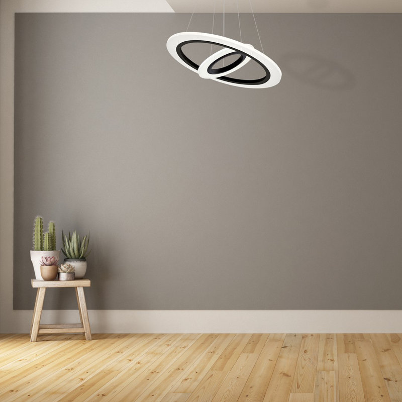 Ajacia 1 - Light Black/White LED Pendant