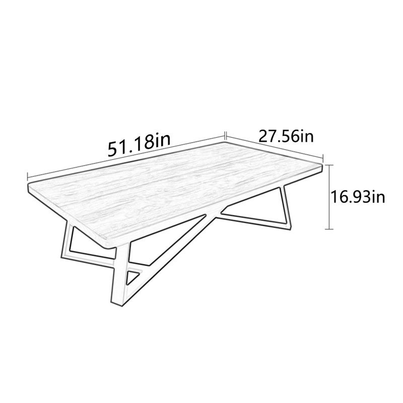 Solid wood multi-functional creative tea table, Light Brown, 16.93" H x 51.18" L x 27.56" W