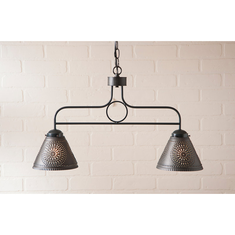 Johnston 2 - Light Kitchen Island Pendant, Kettle Black